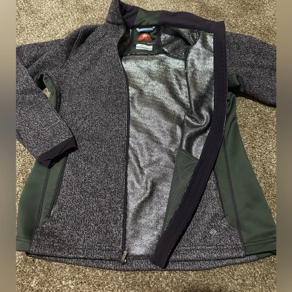 Columbia Heathered purple/gray wind breaker jacket size medium - Picture 10 of 10